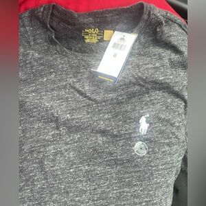 Polo Ralph Lauren medium gray shirt brand new with the tags spin in my closet.